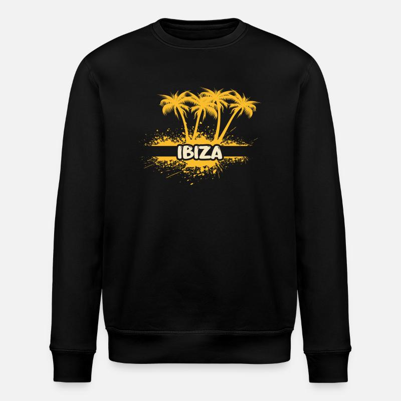 Ibiza comme une fête - Sweat bio ROLLER Stanley/Stella Unisexe - noir