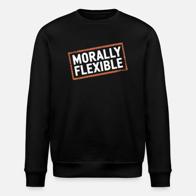 Morally Flexible 18 - Stanley/Stella Unisex Bio-Sweatshirt ROLLER - Schwarz