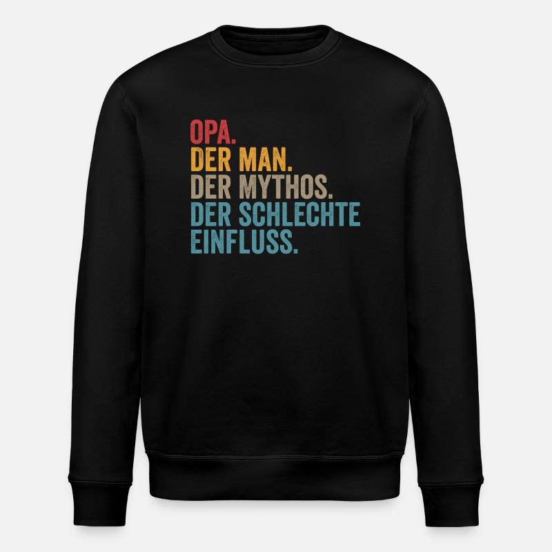 Papy Papy - Sweat bio ROLLER Stanley/Stella Unisexe - noir