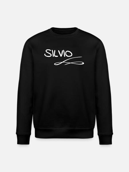 Silvio als Vorname - Stanley/Stella Unisex Bio-Sweatshirt ROLLER - Schwarz
