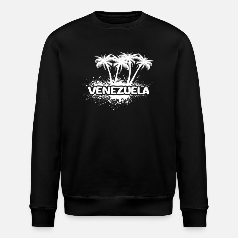 Venezuela als Party - Stanley/Stella Unisex Bio-Sweatshirt ROLLER - Schwarz