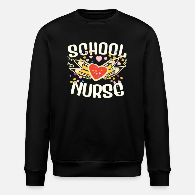 krankenschwester Schule schüler - Stanley/Stella Unisex Bio-Sweatshirt ROLLER - Schwarz