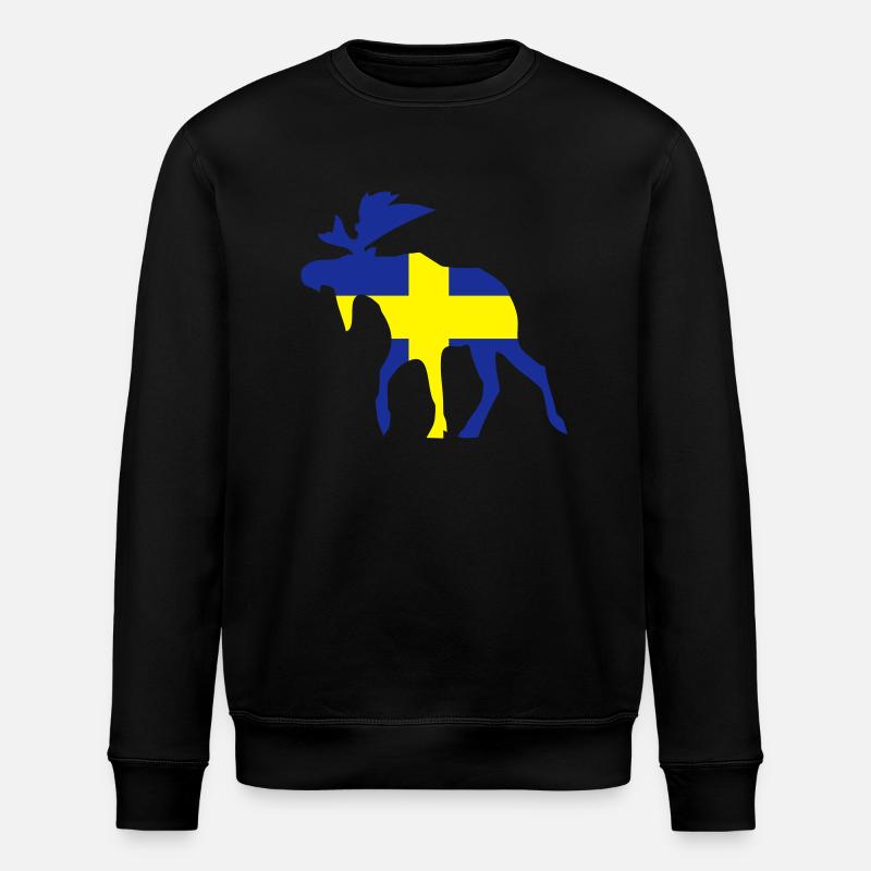 Schweden - Stanley/Stella Unisex Bio-Sweatshirt ROLLER - Schwarz