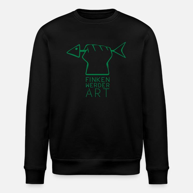 Finkenwerder Art_Outline - Stanley/Stella Unisex Bio-Sweatshirt ROLLER - Schwarz