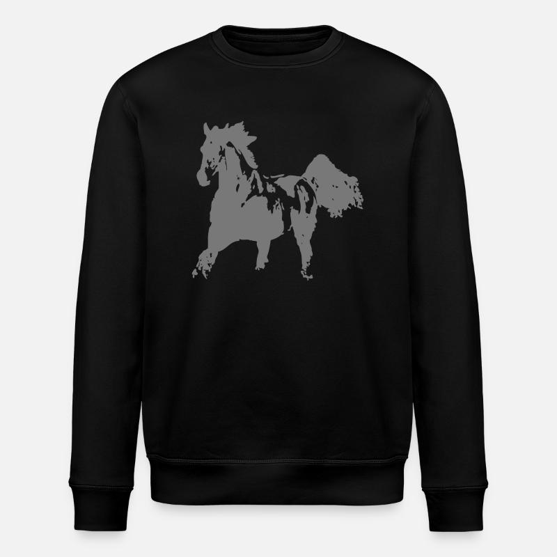 Cheval de course - Sweat bio ROLLER Stanley/Stella Unisexe - noir