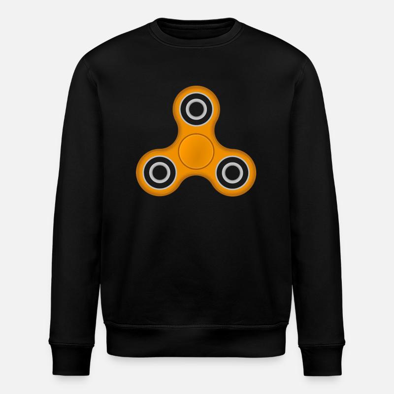 Fidget Spinner orange - Stanley/Stella Unisex Bio-Sweatshirt ROLLER - Schwarz