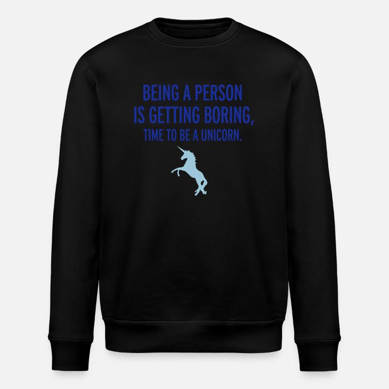 Unicorn - Stanley/Stella Unisex Bio-Sweatshirt ROLLER - Schwarz