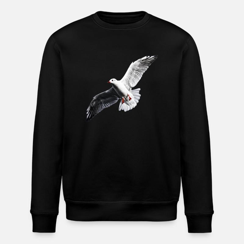 Möwe Shirt - Stanley/Stella ROLLER Unisex Organic Sweatshirt - black