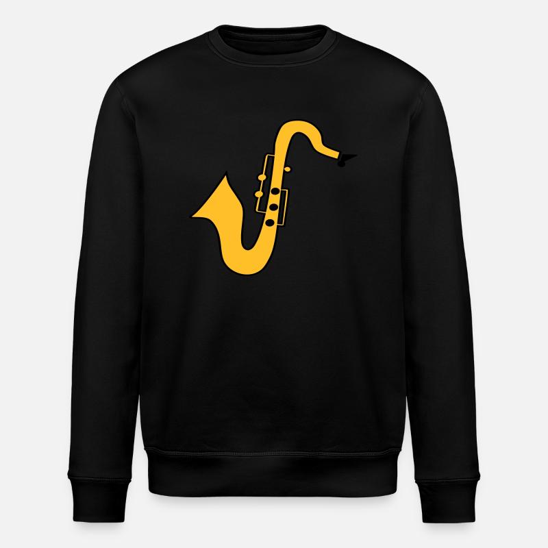 Saxofon - Stanley/Stella Unisex Bio-Sweatshirt ROLLER - Schwarz