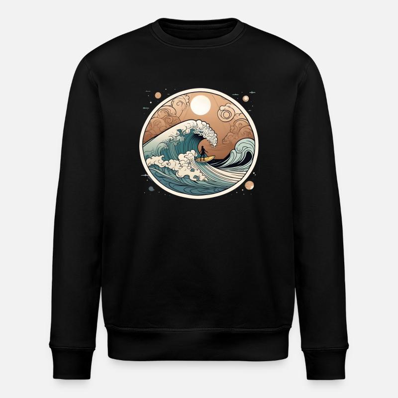 Styling the Wave - Stanley/Stella ROLLER Unisex Organic Sweatshirt - black