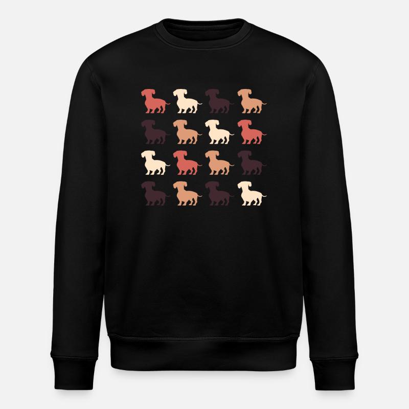 Dackel - Stanley/Stella Unisex Bio-Sweatshirt ROLLER - Schwarz