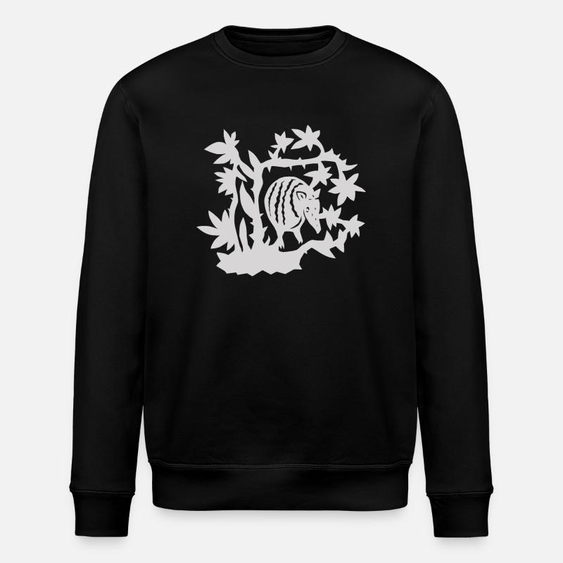 Tatou gris - Sweat bio ROLLER Stanley/Stella Unisexe - noir