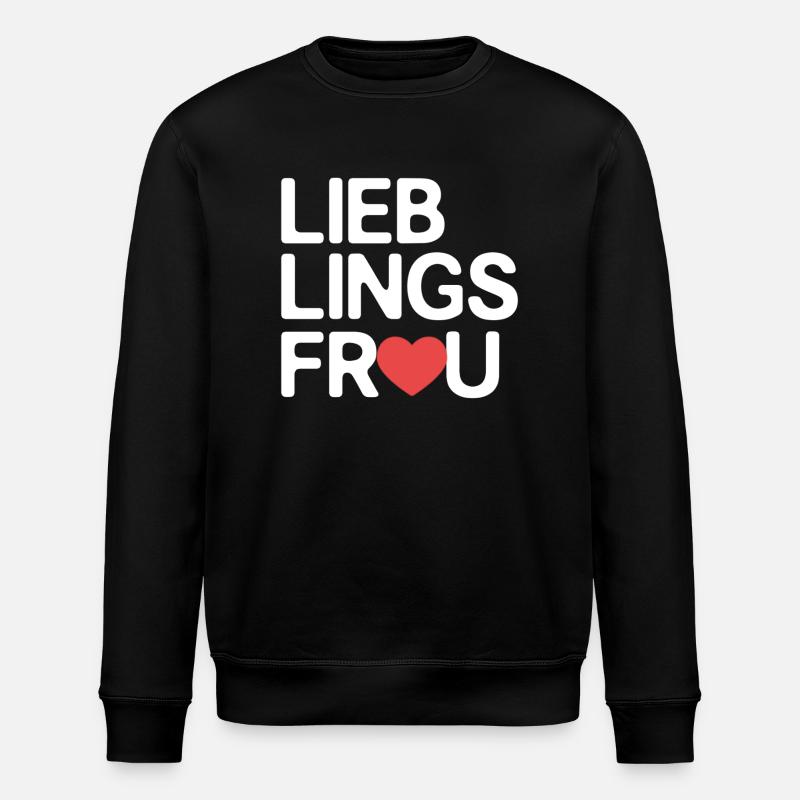 lieblingsfrau - Stanley/Stella Unisex Bio-Sweatshirt ROLLER - Schwarz