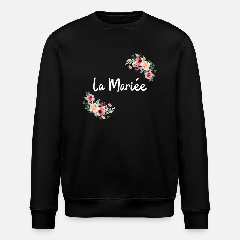 Die Brautblumen - Stanley/Stella Unisex Bio-Sweatshirt ROLLER - Schwarz