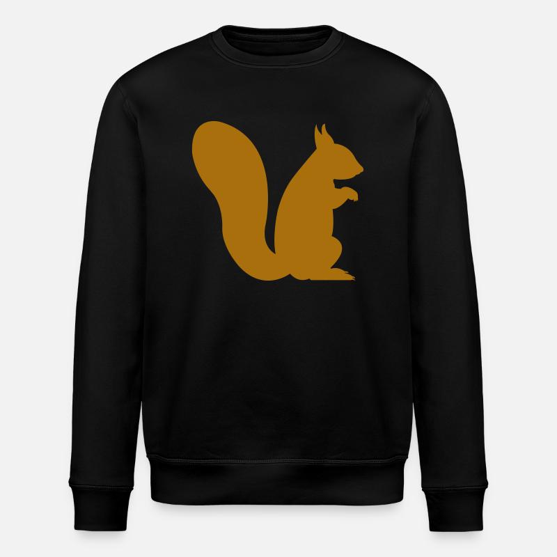 écureuil - Sweat bio ROLLER Stanley/Stella Unisexe - noir