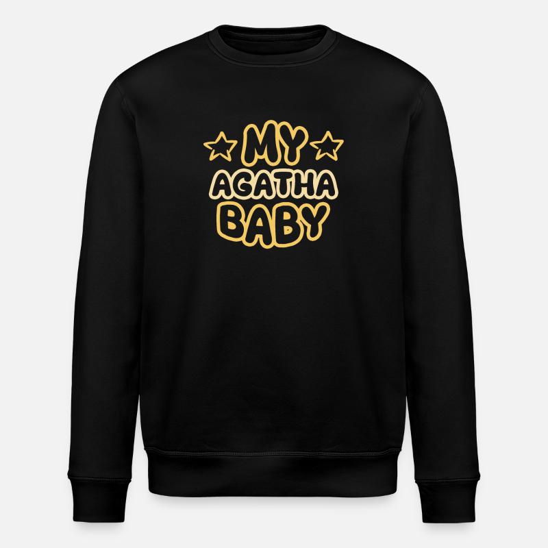 Geschenk für Agatha - Stanley/Stella Unisex Bio-Sweatshirt ROLLER - Schwarz