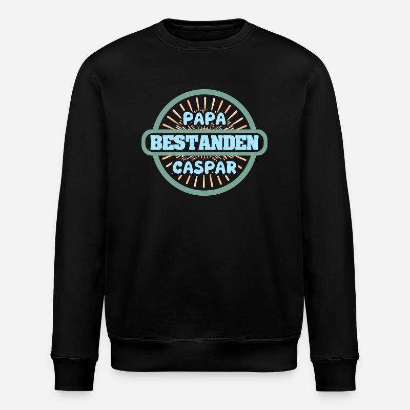 First name Caspar - Stanley/Stella ROLLER Unisex Organic Sweatshirt - black