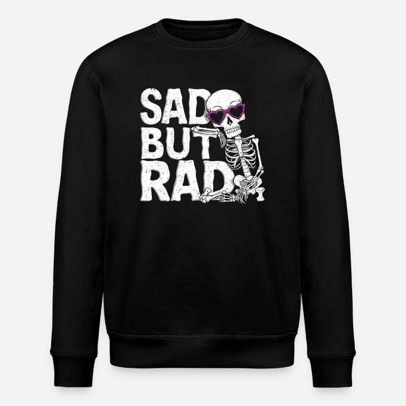Melancholy with style - Stanley/Stella ROLLER Unisex Organic Sweatshirt - black