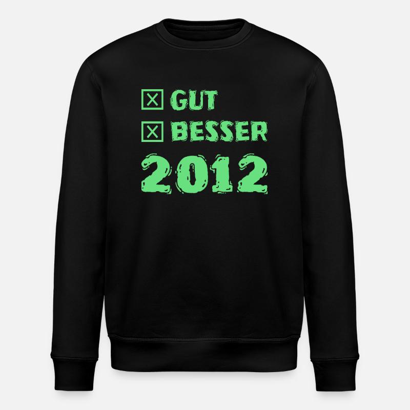 Besser 2012 - Stanley/Stella Unisex Bio-Sweatshirt ROLLER - Schwarz