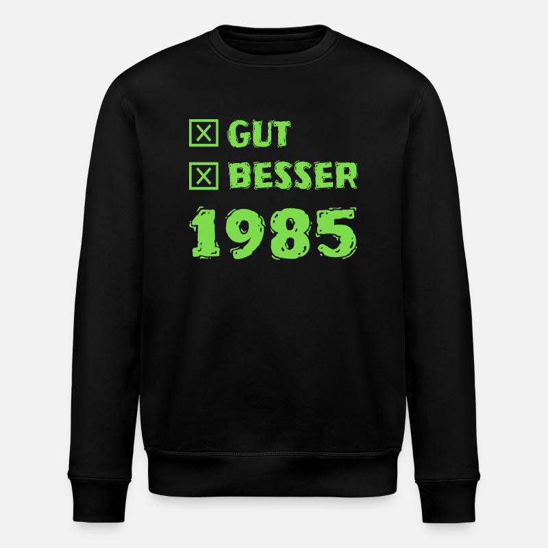 Année 1985 - Sweat bio ROLLER Stanley/Stella Unisexe - noir