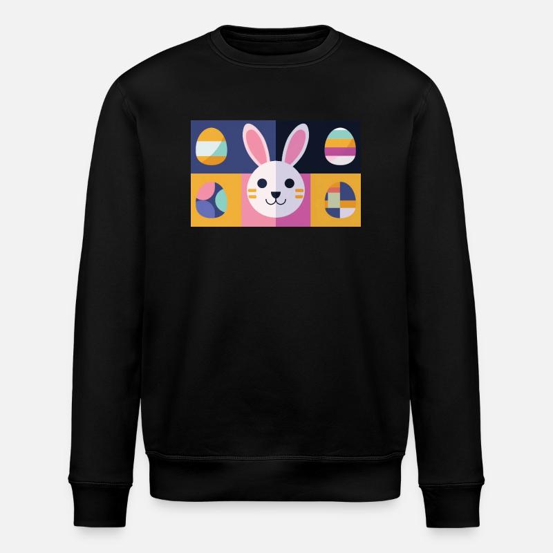 Lapin de Pâques n°12 - Sweat bio ROLLER Stanley/Stella Unisexe - noir