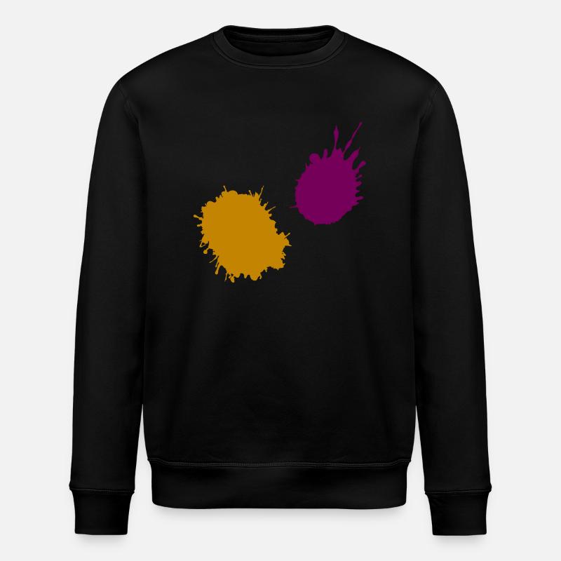 Éclaboussures de couleur - Sweat bio ROLLER Stanley/Stella Unisexe - noir