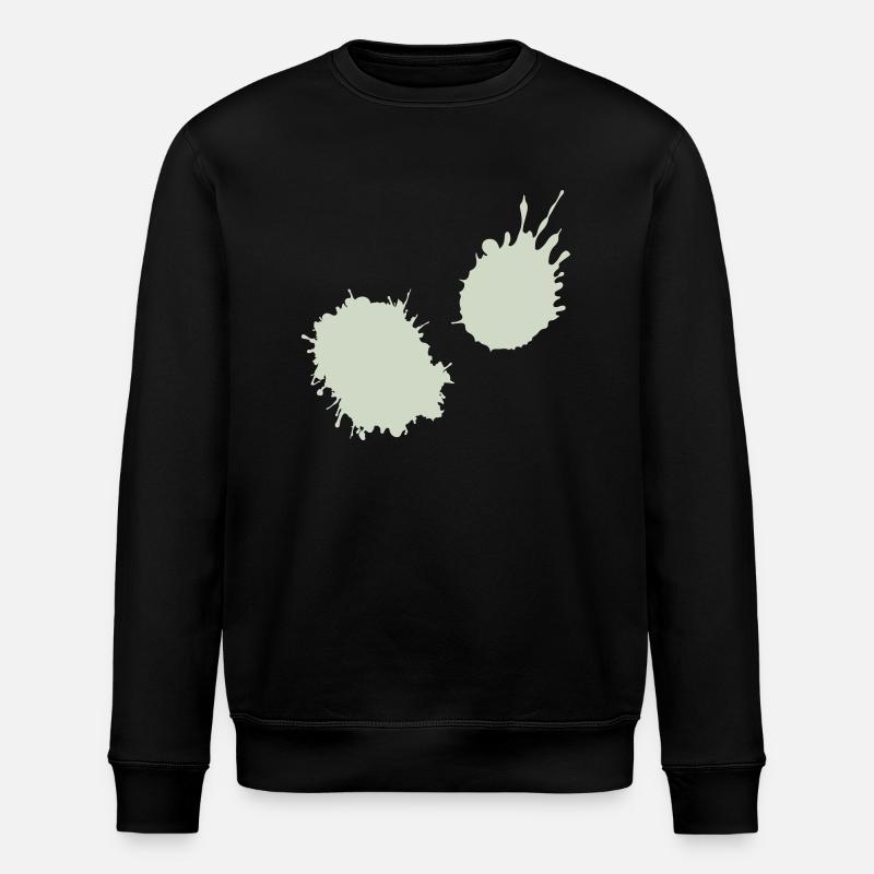 splatter farbklecks - Stanley/Stella Unisex Bio-Sweatshirt ROLLER - Schwarz