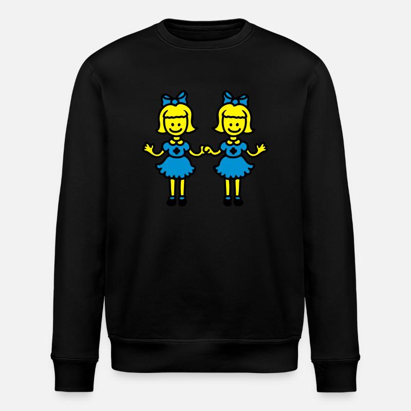 Zwillingsschwestern - Stanley/Stella Unisex Bio-Sweatshirt ROLLER - Schwarz