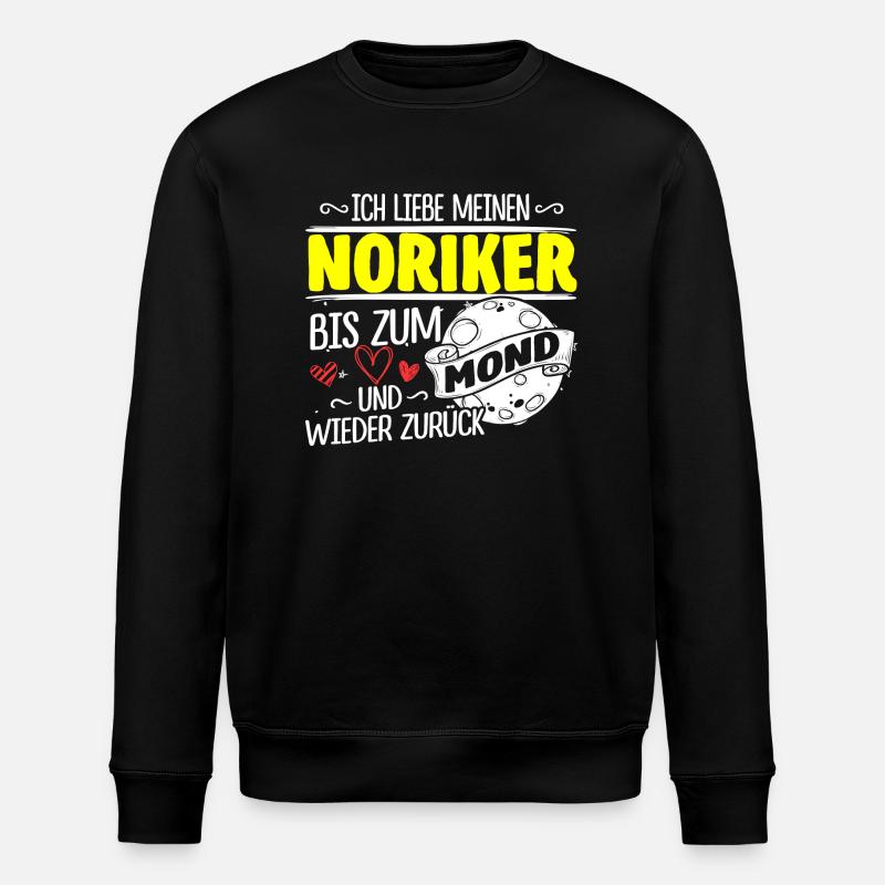 NORIKER - Mond - Stanley/Stella Unisex Bio-Sweatshirt ROLLER - Schwarz