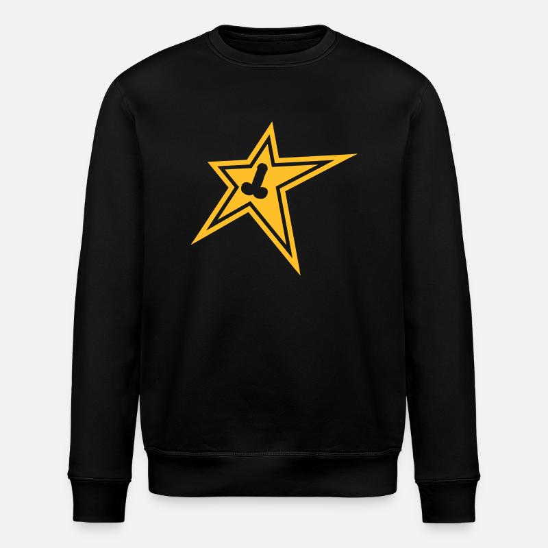 star_pimmel - Stanley/Stella Unisex Bio-Sweatshirt ROLLER - Schwarz