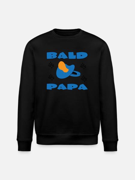 BALD PAPA - Stanley/Stella ROLLER Unisex Organic Sweatshirt - black