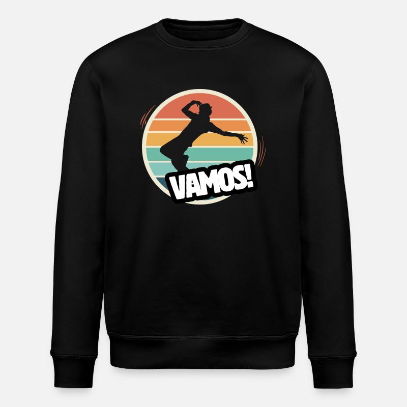 Vamos retro breakdance - Stanley/Stella ROLLER Unisex Organic Sweatshirt - black