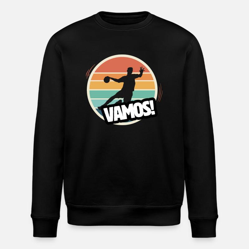 Vamos Retro Handball - Stanley/Stella Unisex Bio-Sweatshirt ROLLER - Schwarz