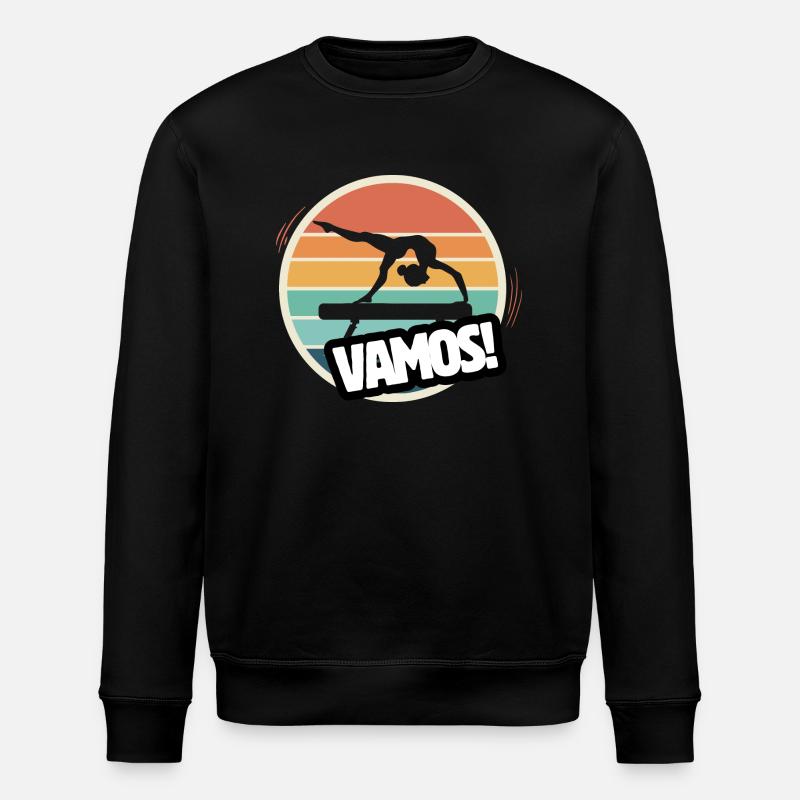 Vamos Retro Kunstturnen - Stanley/Stella Unisex Bio-Sweatshirt ROLLER - Schwarz