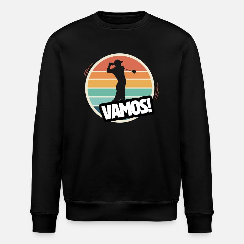Vamos Retro Golf - Stanley/Stella Unisex Bio-Sweatshirt ROLLER - Schwarz