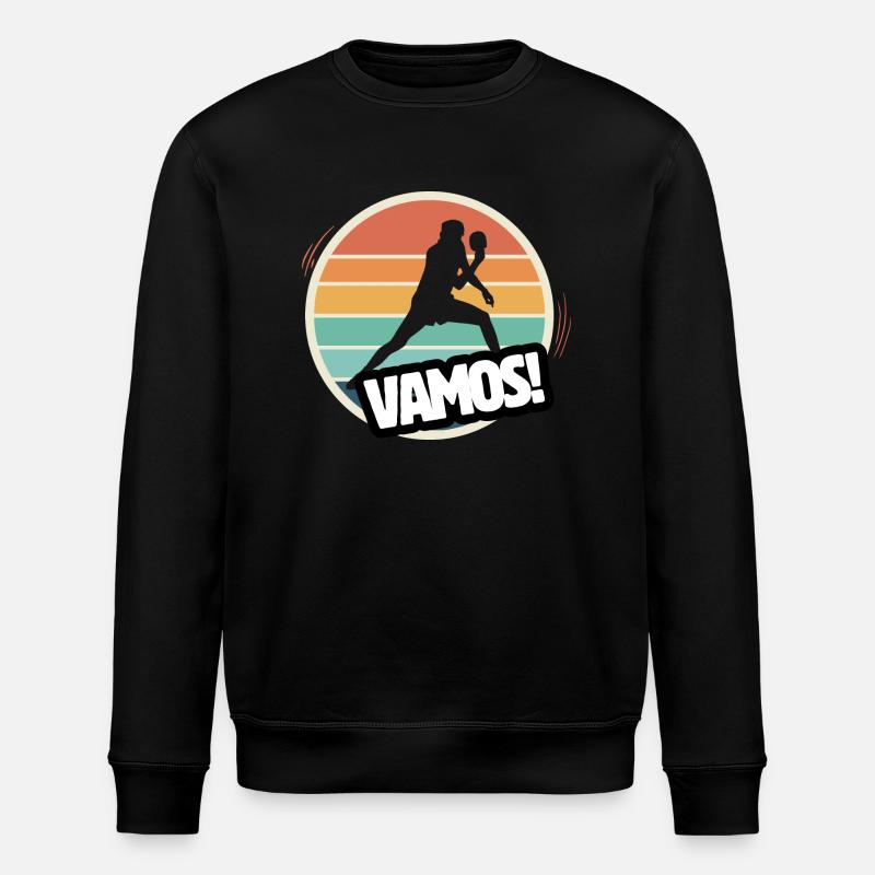 Vamos Retro Table Tennis - Stanley/Stella ROLLER Unisex Organic Sweatshirt - black