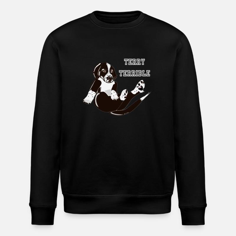 Terry le chiot terrible - Sweat bio ROLLER Stanley/Stella Unisexe - noir