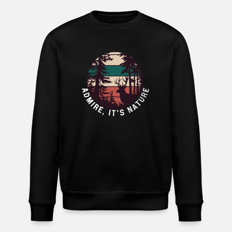 respirez c'est la nature - Sweat bio ROLLER Stanley/Stella Unisexe - noir