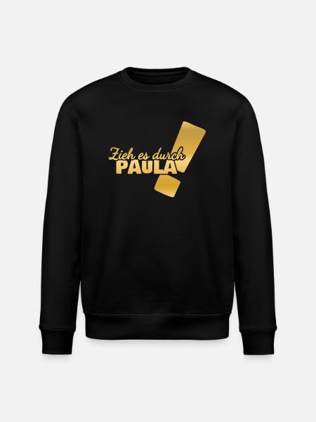 Paula as a first name - Stanley/Stella ROLLER Unisex Organic Sweatshirt - black