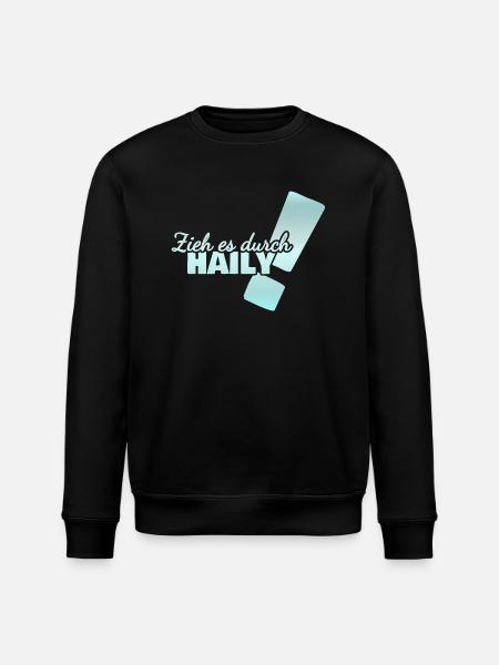 First name Haily - Stanley/Stella ROLLER Unisex Organic Sweatshirt - black