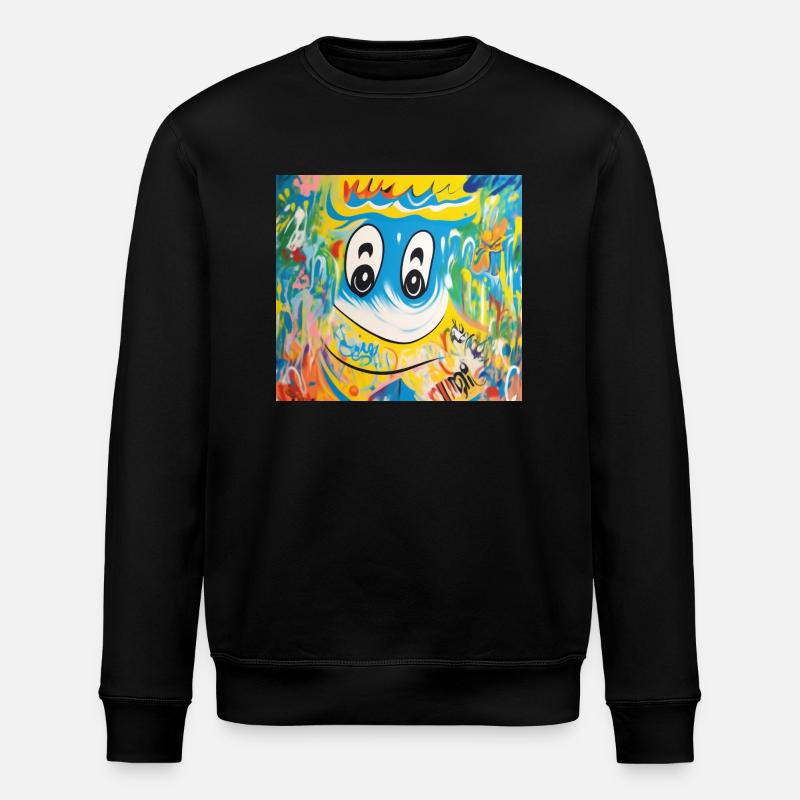 sketch to image 20241129 194043 - Stanley/Stella ROLLER Unisex Organic Sweatshirt - black