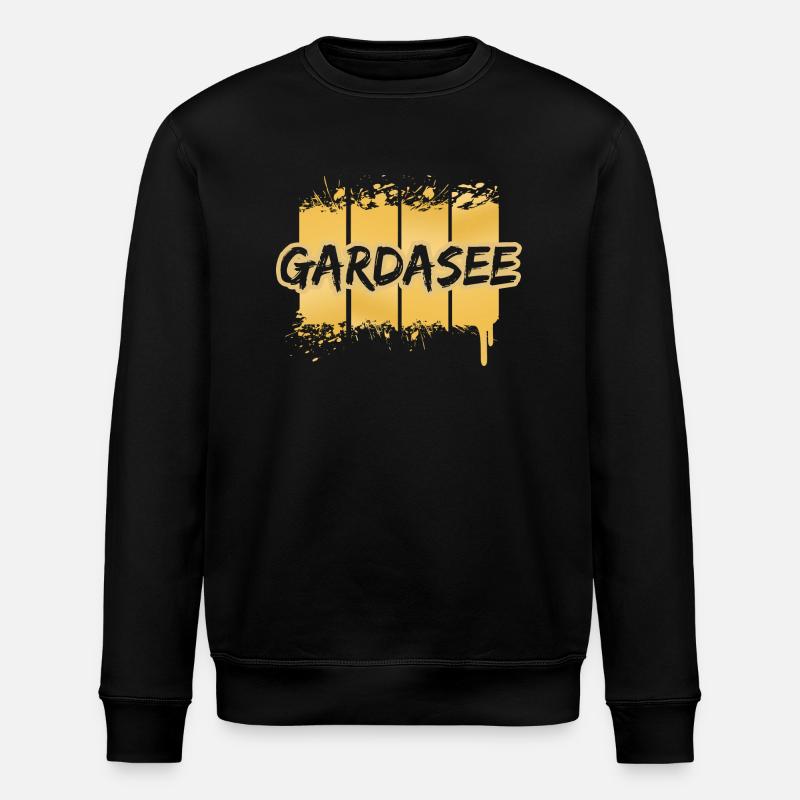 Gardasee als Gardasee - Stanley/Stella Unisex Bio-Sweatshirt ROLLER - Schwarz