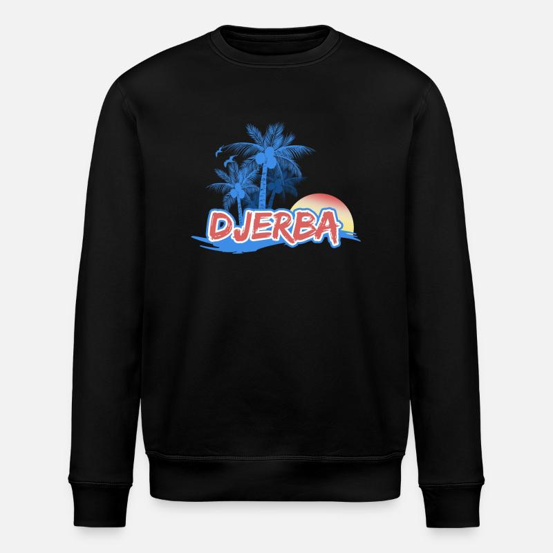 Plage de Djerba - Sweat bio ROLLER Stanley/Stella Unisexe - noir
