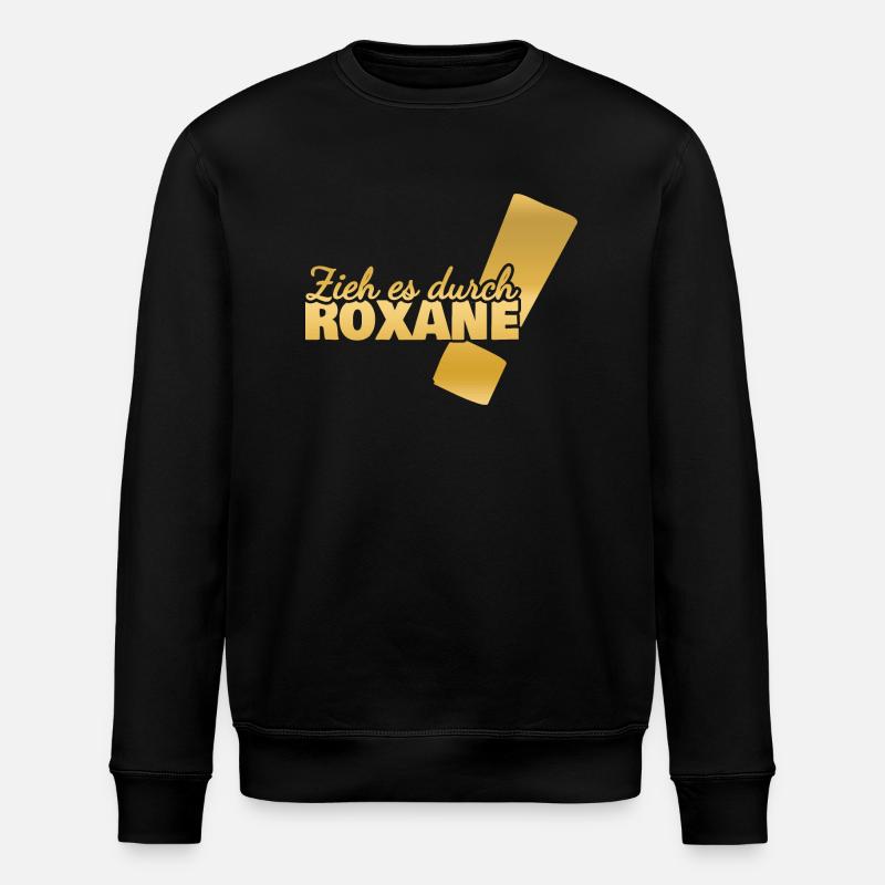 First name Roxane - Stanley/Stella ROLLER Unisex Organic Sweatshirt - black