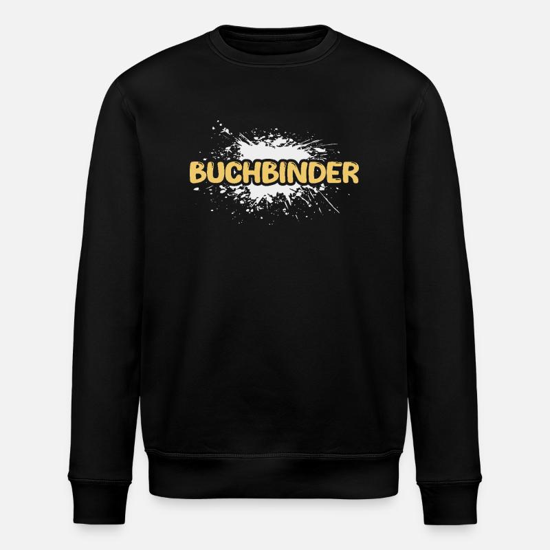 Buchbinder - Stanley/Stella Unisex Bio-Sweatshirt ROLLER - Schwarz