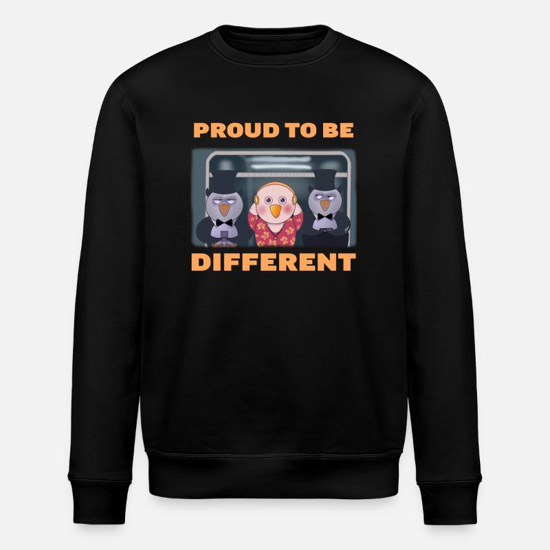 Fier d’être différent - Sweat bio ROLLER Stanley/Stella Unisexe - noir