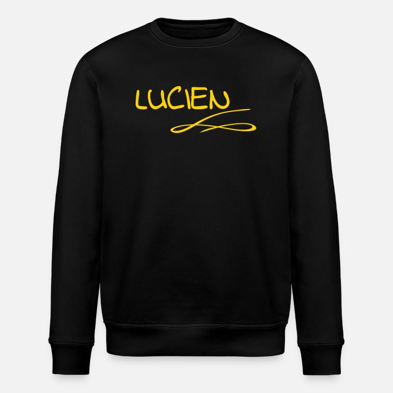 First name Lucien - Stanley/Stella ROLLER Unisex Organic Sweatshirt - black