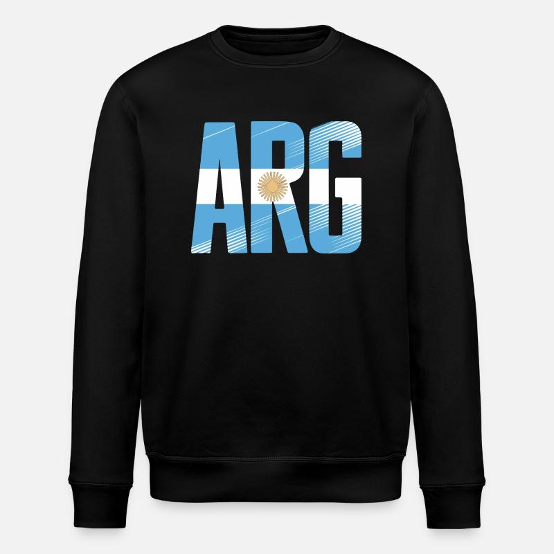 Argentinien - Stanley/Stella Unisex Bio-Sweatshirt ROLLER - Schwarz