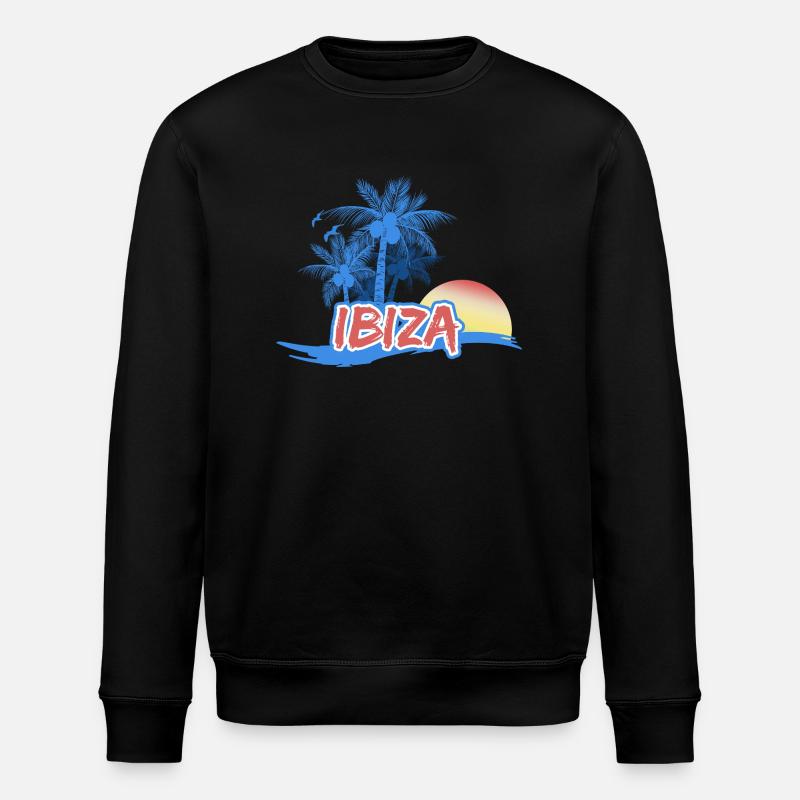Strand Ibiza - Stanley/Stella Unisex Bio-Sweatshirt ROLLER - Schwarz