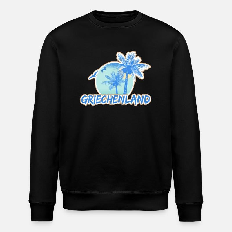 Urlaub Griechenland - Stanley/Stella Unisex Bio-Sweatshirt ROLLER - Schwarz